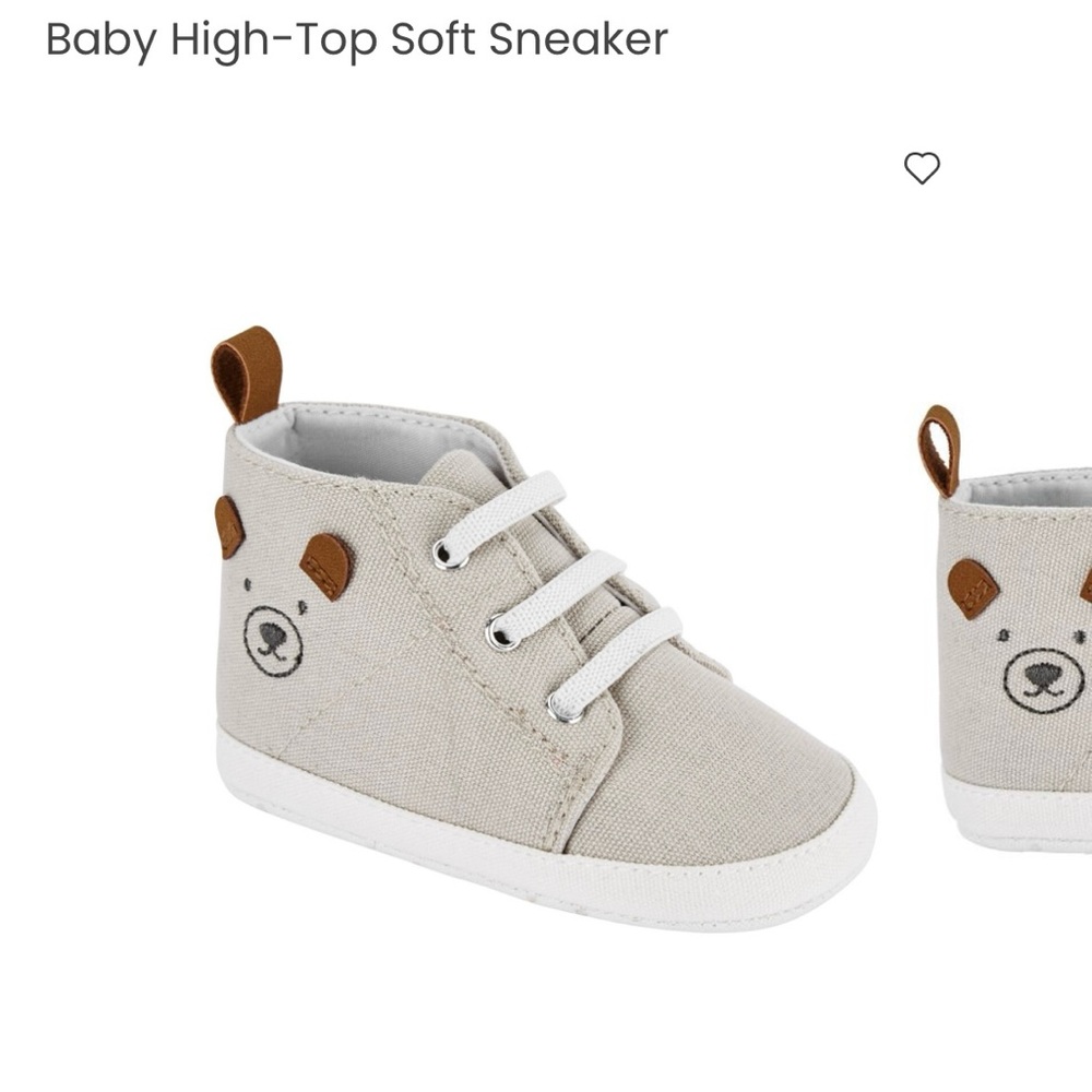 NWT - Carter’s | Baby High-Top Soft Sneaker (9-12mo/Size 4)